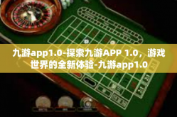 九游app1.0-探索九游APP 1.0，游戏世界的全新体验-九游app1.0