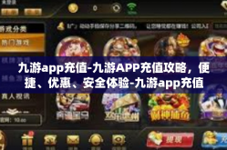 九游app充值-九游APP充值攻略，便捷、优惠、安全体验-九游app充值