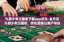 九游少年三国志下载app优化-全方位九游少年三国志，优化流程让用户与壮观风景接触开启中原事业运营之路-九游少年三国志下载app优化