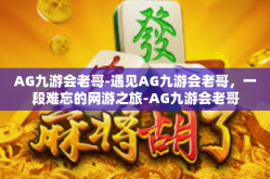 AG九游会老哥-遇见AG九游会老哥，一段难忘的网游之旅-AG九游会老哥