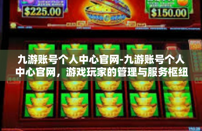 九游账号个人中心官网-九游账号个人中心官网，游戏玩家的管理与服务枢纽-九游账号个人中心官网