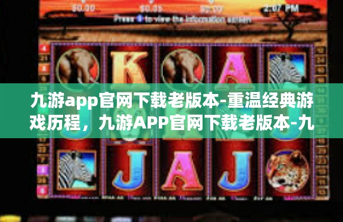 九游app官网下载老版本-重温经典游戏历程，九游APP官网下载老版本-九游app官网下载老版本