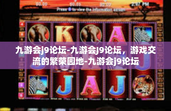 九游会j9论坛-九游会J9论坛，游戏交流的繁荣园地-九游会j9论坛